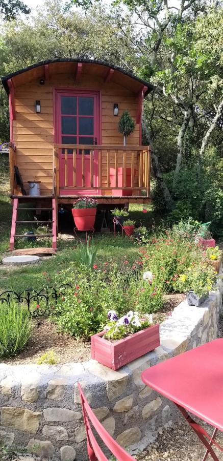 Roulotte Romantique Chauffee En Cevennes Monteils  Dış mekan fotoğraf