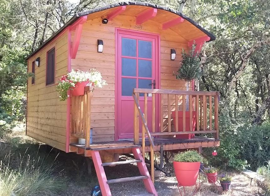 Roulotte Romantique Chauffee En Cevennes Monteils  Dış mekan fotoğraf